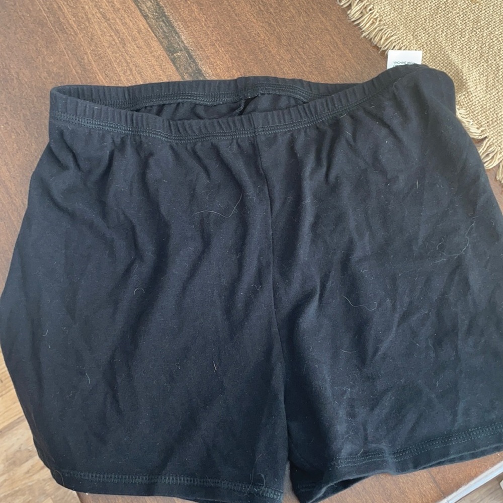 Black biker shorts